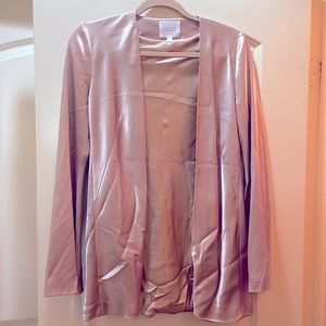 Silk Blazer size 4, rose gold